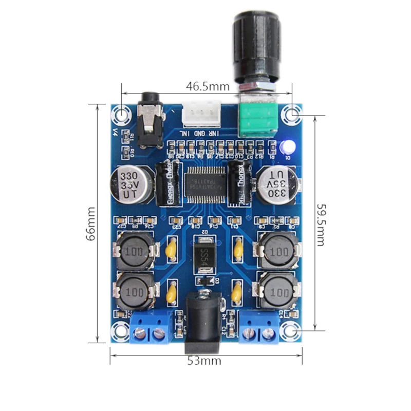 TPA3118D2 Digital Audio Amplifier Board DC 24V 2 *45W Dual Channel High Power Sound Amplifiers XH-M312 HIFI DIY Amp for speakers |