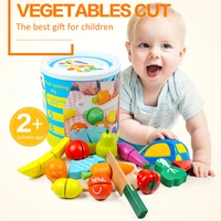 wooden cutting fruits vegetable toys pretend play kids kitchen toys 11pcs children play house toy for 2 years old kids