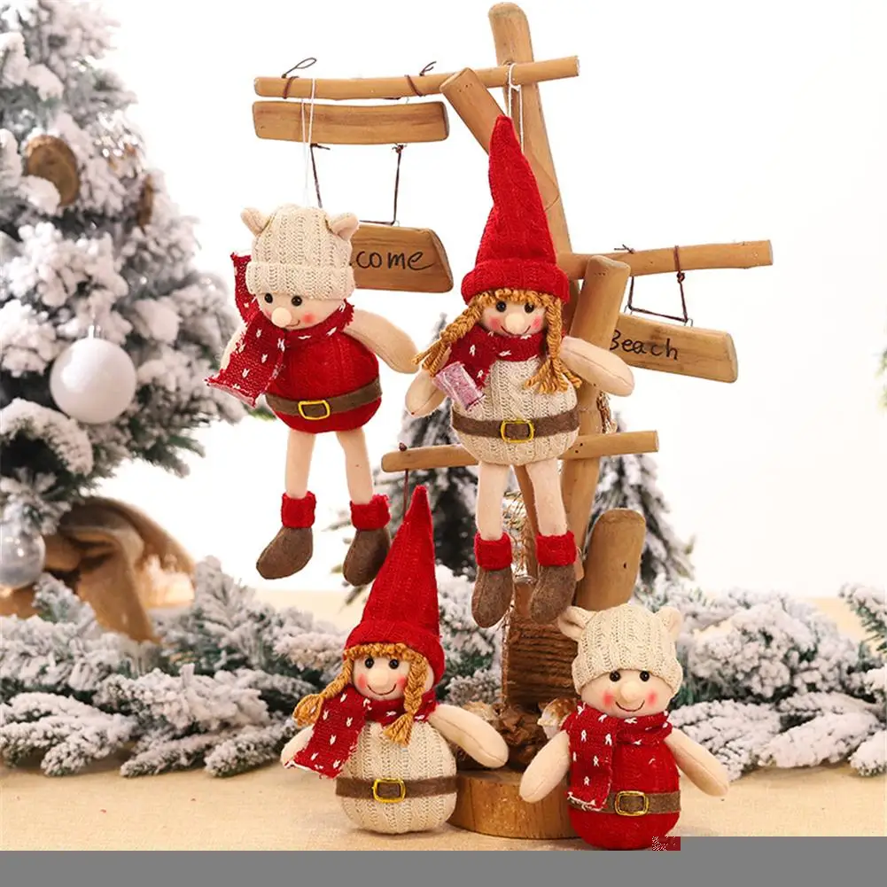 2020 Рождественская кукла милая девочка мальчик елка подвесное украшение для дома