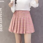 ZADORIN 2021 женские летние мини-юбки в стиле Харадзюку корейская мода с высокой талией плиссированная юбка для девушек Сексуальная Милая юбка на молнии