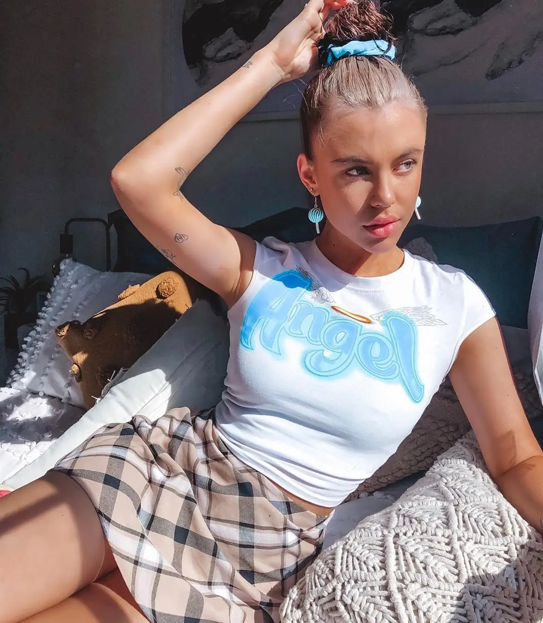 Новые летние стильные милые топы с круглым вырезом и принтом с буквами, белые топы для женщин, уличная одежда
