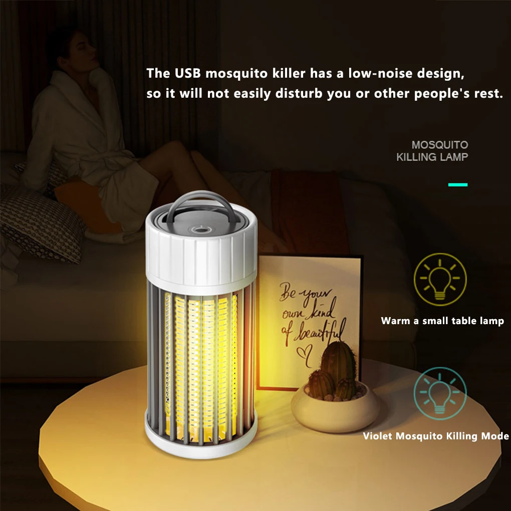 

Electric Mosquito Killing Lamp Portable USB LED Light Trap Fly Bug Insect Zapper Killer Home Pest Control Repellent