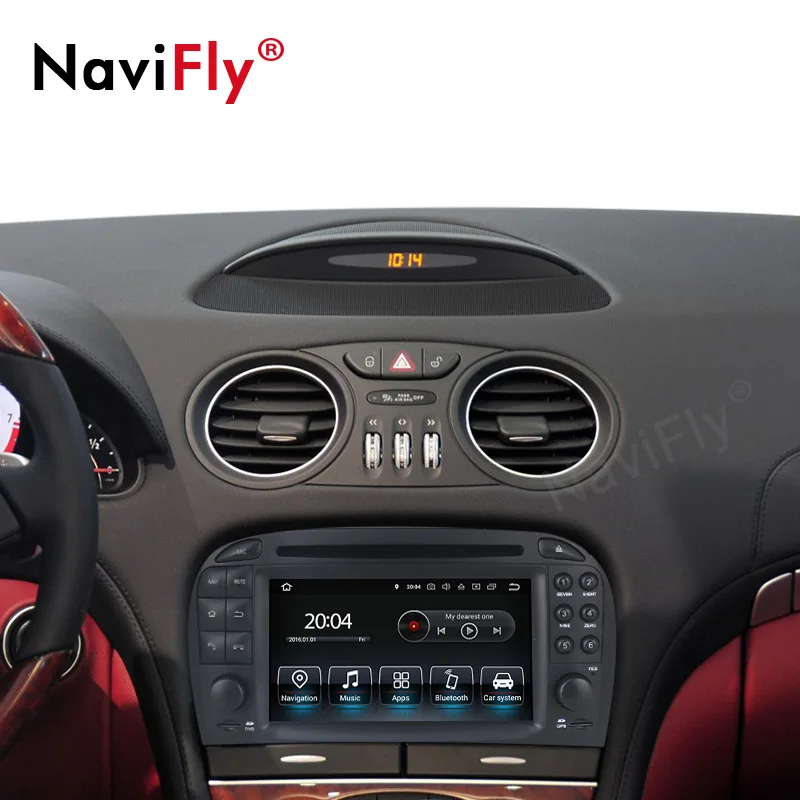 NaviFly 8 ядерный 4 Гб ОЗУ 64 Гб ПЗУ Android 9,0 Автомобильный gps Радио dvd-плеер головное устройство для Mercedes Benz SL R230 SL500 2001-2007