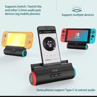 portable switch charging dock station stand loudspeaker speaker with stereo audio for nintendo switchswitch lite mini 2019