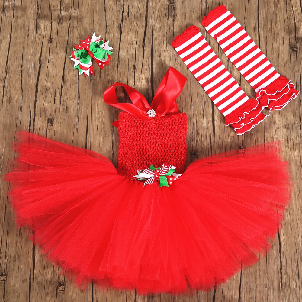 Платье-пачка детское красное из тюля |