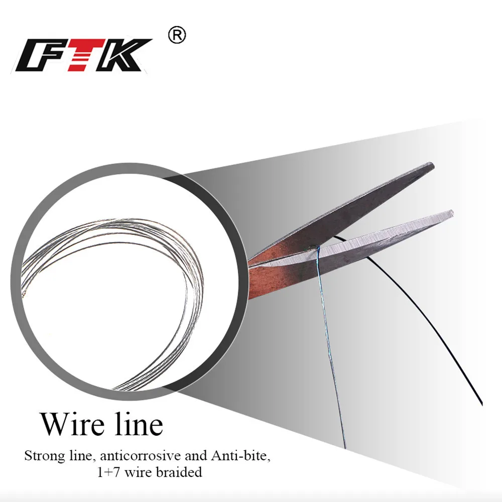 10 шт./Лот рыболовная леска из нержавеющей стали 3 цвета | Спорт и развлечения