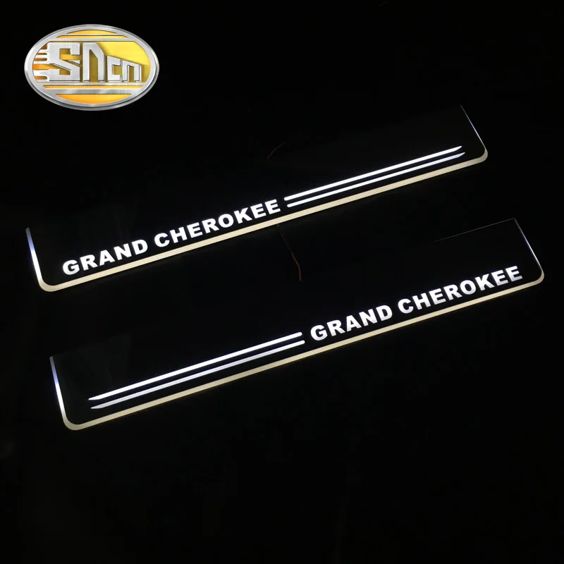Для Jeep Grand Cherokee 2015 2016 2017 2018 2019 акриловая движущаяся светодиодная приветственная