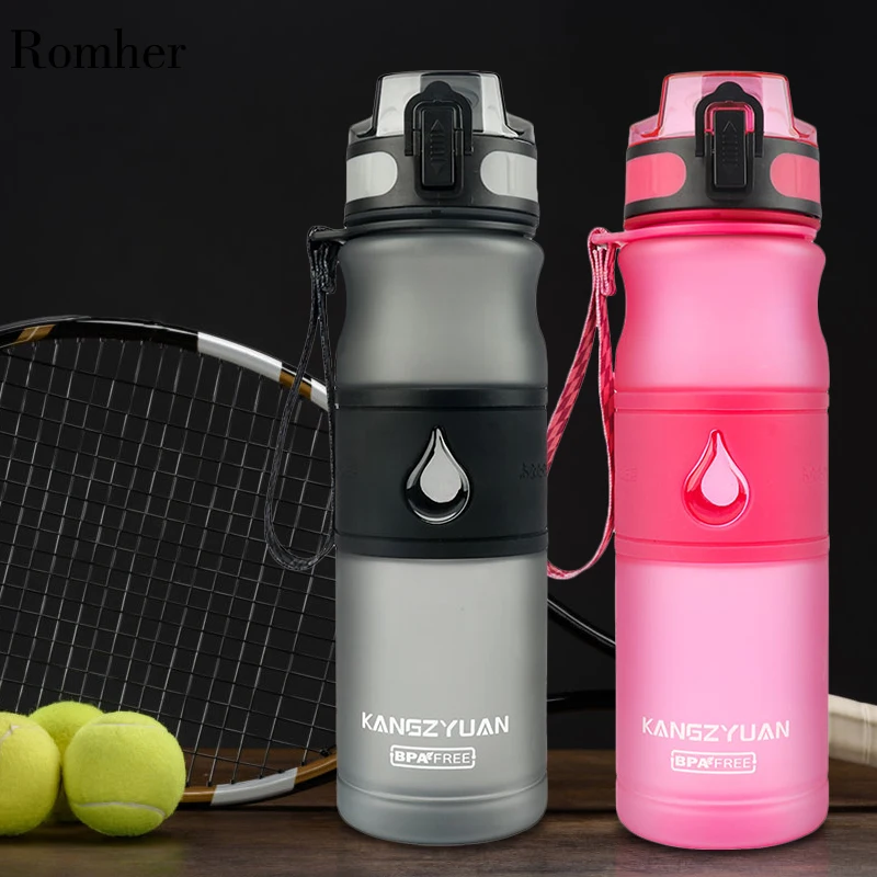 Romher бутылка для воды пластиковая Спортивная Bpa бесплатно 530 мл с заваркой чая Gourde