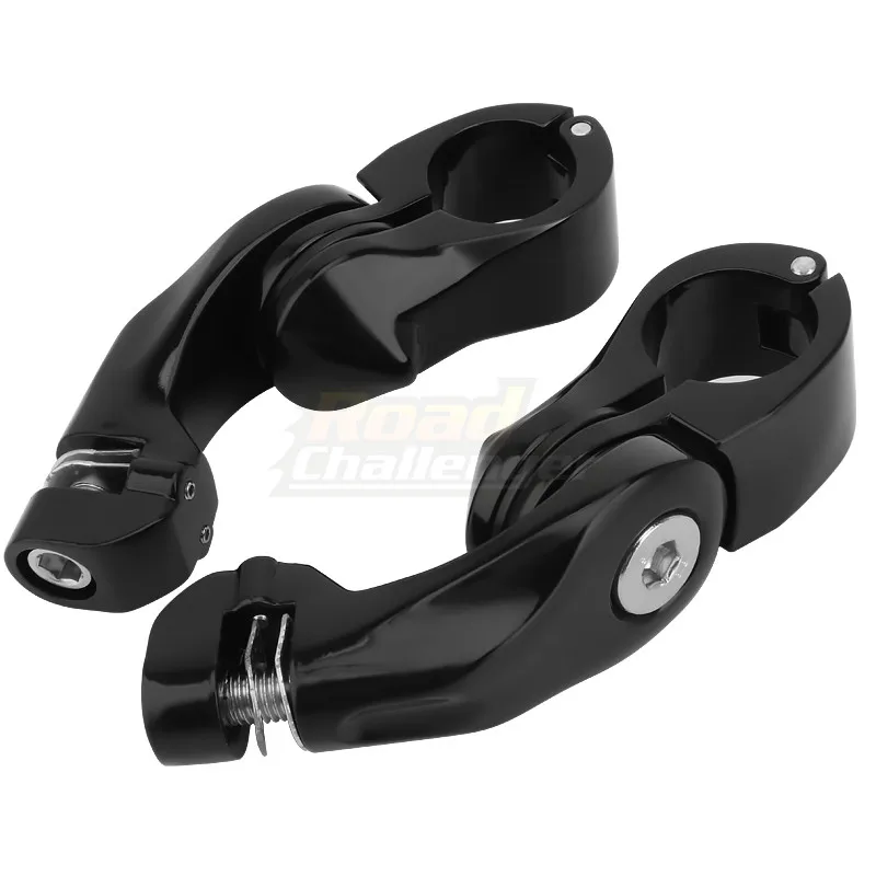 

Motorcycle 32mm Black Short Angled Adjustable Highway Footpeg Foot Peg Mount Kit For Harley For Kawasaki For Honda