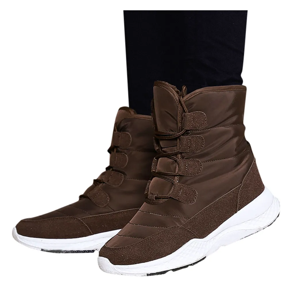 Женские повседневные Бархатные Теплые хлопковые ботинки водонепроницаемые и