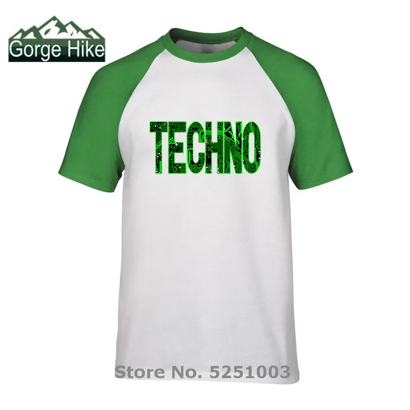 Green Techno 2020 DJ Music Comic Rave Roll футболка летние мужские топы с круглым вырезом рок homme 90s