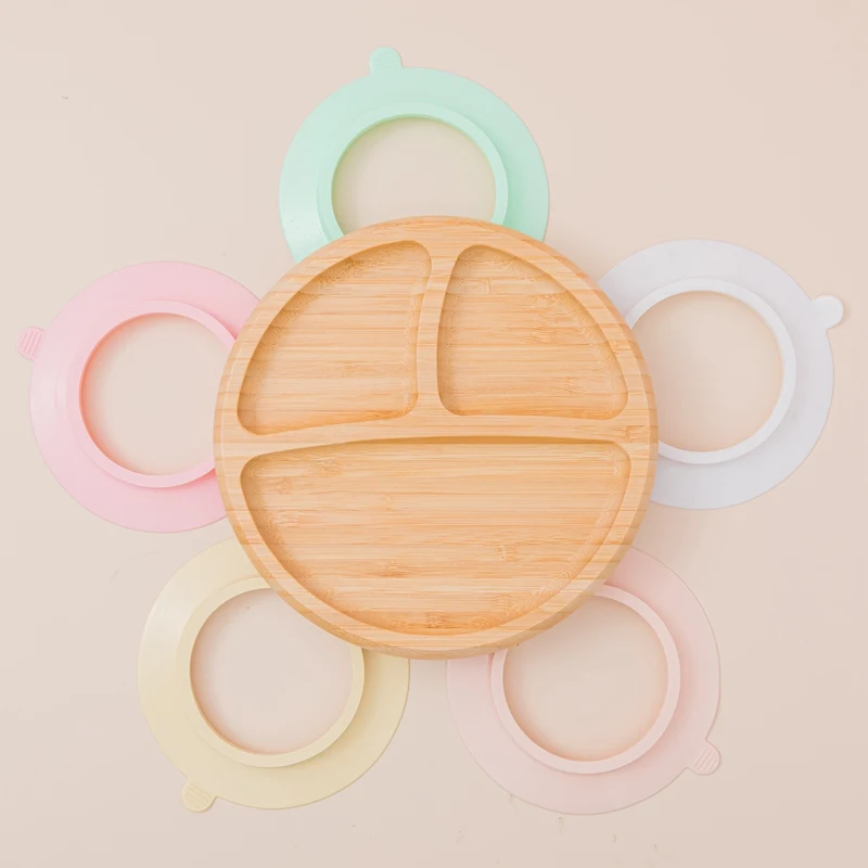 

Baby Feeding Bowl Dinnerware Kids Bamboo Bowl Spoon Set Suction Cup Dishes Tableware Children Baby Plate Baby Product Nurs Gift