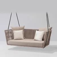New PE Rattan Hanging Chair Swing Indoor Outdoor Adult Rocking Chair Sofa Nordic Balcony Swing Weaving Garden Furniture Sets