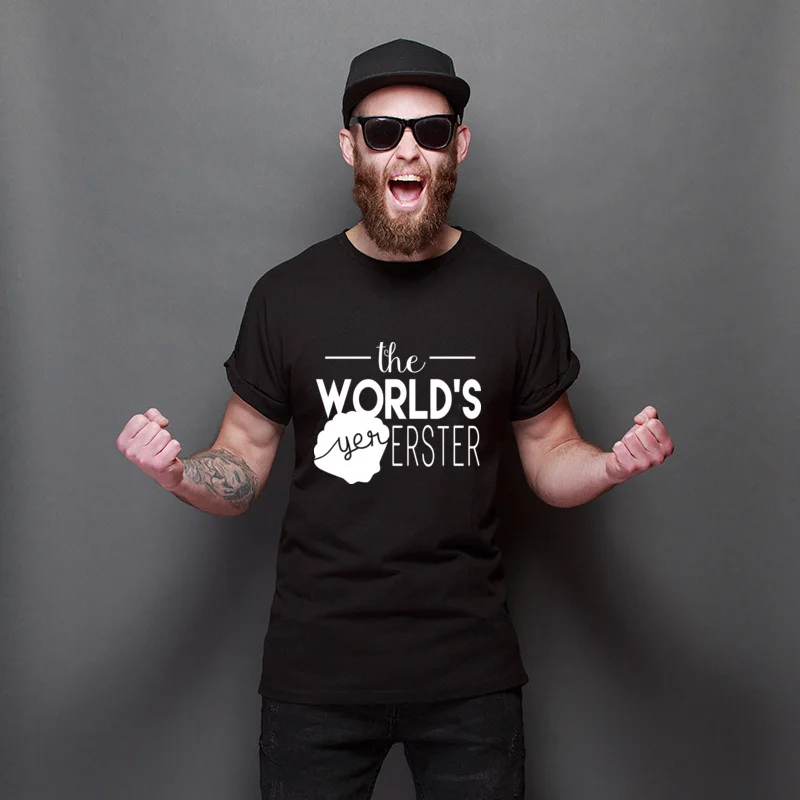 

Brand New The World's Yer Erster Regular 100% Cotton Tee Shirt O-Neck Men Tee Shirts Personalized Printing Tee-Shirts