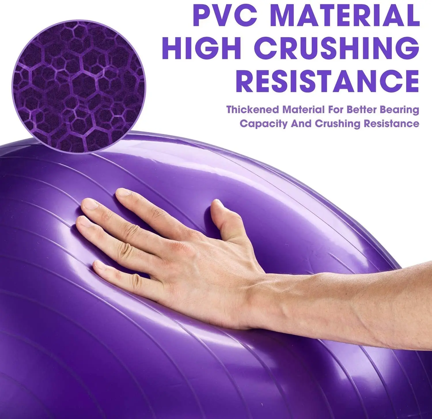 

Workout Gym Balance Stability Ball Yoga Pilates Fitness Thick Exercise for Home 45cm/55cm/65cm/75cm/85cm/95cm Ball Pump Quick