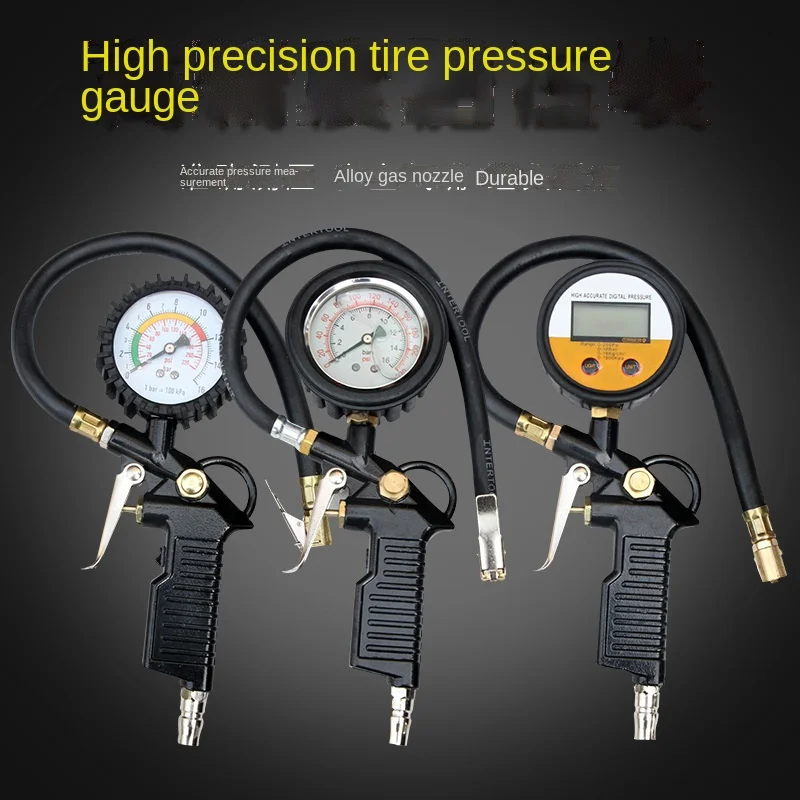 

Автомобильный манометр для шин, измеритель давления в шинах с барометром и цифровым дисплеем