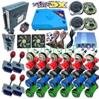 Ящик Пандоры DX 3000 в 1 DIY Kit 8 джойстик Американский Стиль кнопочный Питание для игровой консоли шкаф для посуды 4 Playes