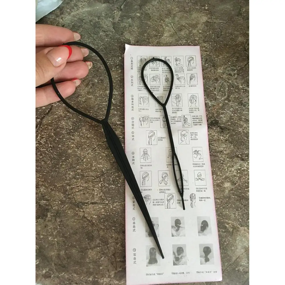 Лидер продаж 2 шт./компл. Твист укладки волос клип палку булочка пончик оплетка