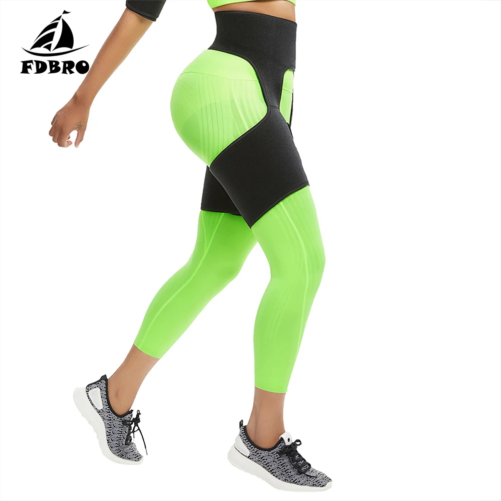 FDBRO пояс для ног прикрепляющий триммер бедер пота потеря веса неопреновый ремень