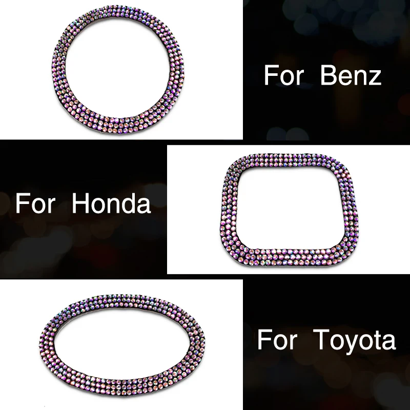 Автомобильное рулевое колесо круговое кольцо Алмазный кристалл наклейка для