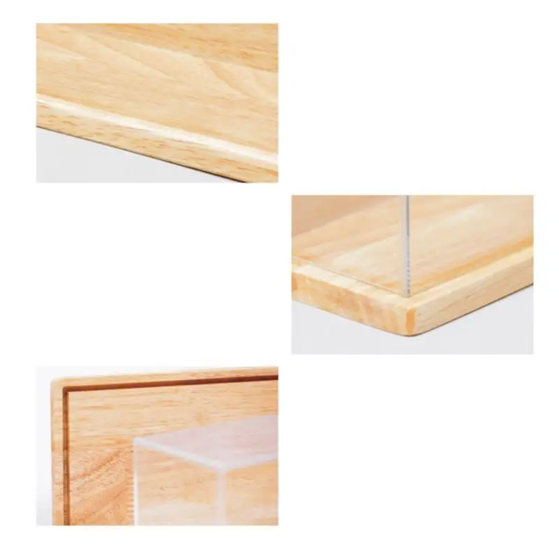 Прозрачный акриловый чехол с деревянной основой фигурки героев модель игрушек