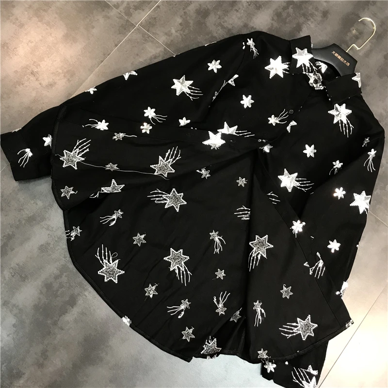 Новые Красивые трехмерные маленькие рубашки и блузки с рисунком звездной