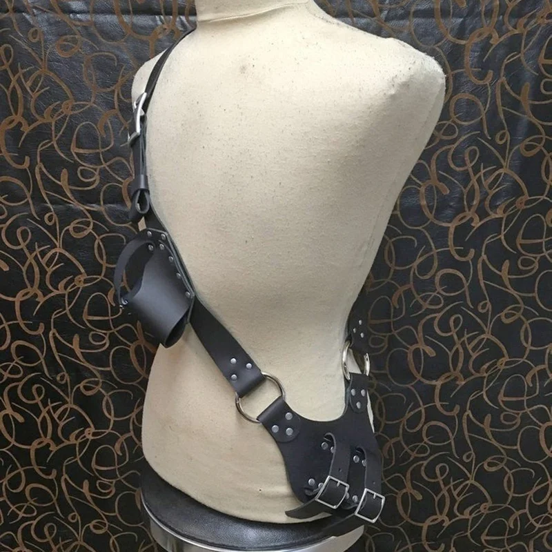Пиратский кожаный бальдрический пистолет кобура для меча LARP SCA Flintlock Blunderbuss