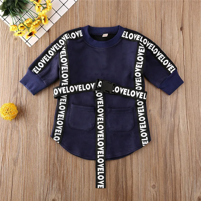 High Quality Autumn Baby Children Pullover Dress Long Sleeve Comfortable Gray Toddler Girl Cute Princess Casual | Детская одежда и
