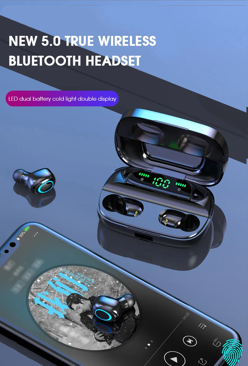 IPX7 водонепроницаемые Bluetooth наушники 8D стерео беспроводные наушники гарнитура с 3500 мАч power Bank G6s TWS 5,0 Bluetooth наушники