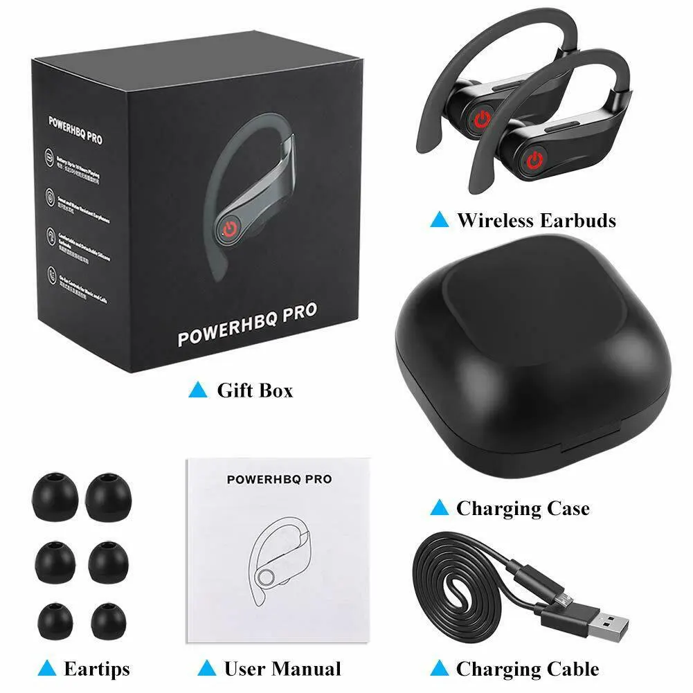 

2021 Bluetooth 5.0 Earphones Wireless Bluetooth Headphone Noise Cancelling HiFi Stereo Sport Headset Handsfree With Microphone