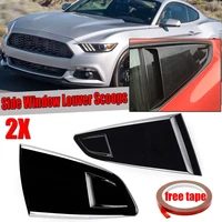 14 quarter car rear side window louver side vent scoop cover trim side vent scoop cover for ford for mustang 2015 2020 2dr