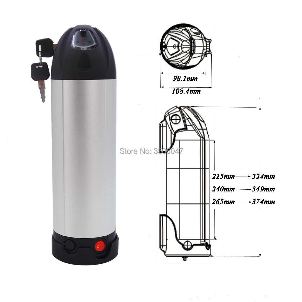 Литий-ионный аккумулятор для электровелосипеда оригинальный 24 В 36 48 10 Ач 12 13 15 17 20