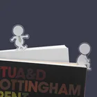 Маленький человек 3D закладка Мультфильм офисный работник закладка для школы и офиса маркер книги 2 шт.лот