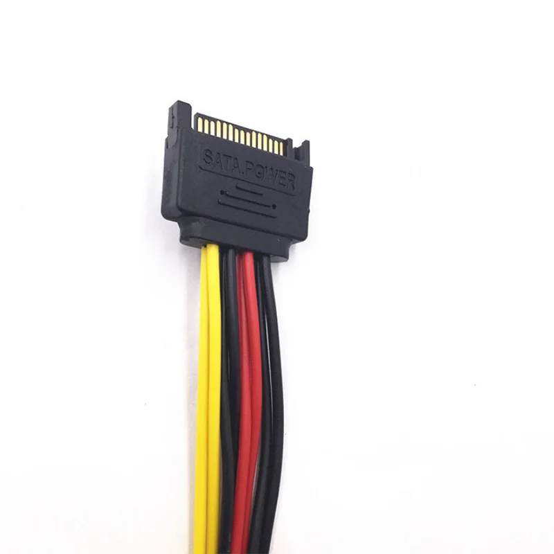15pin 20 см SATA папа мама 2 распределитель кабель питания адаптер шнур Удлинитель