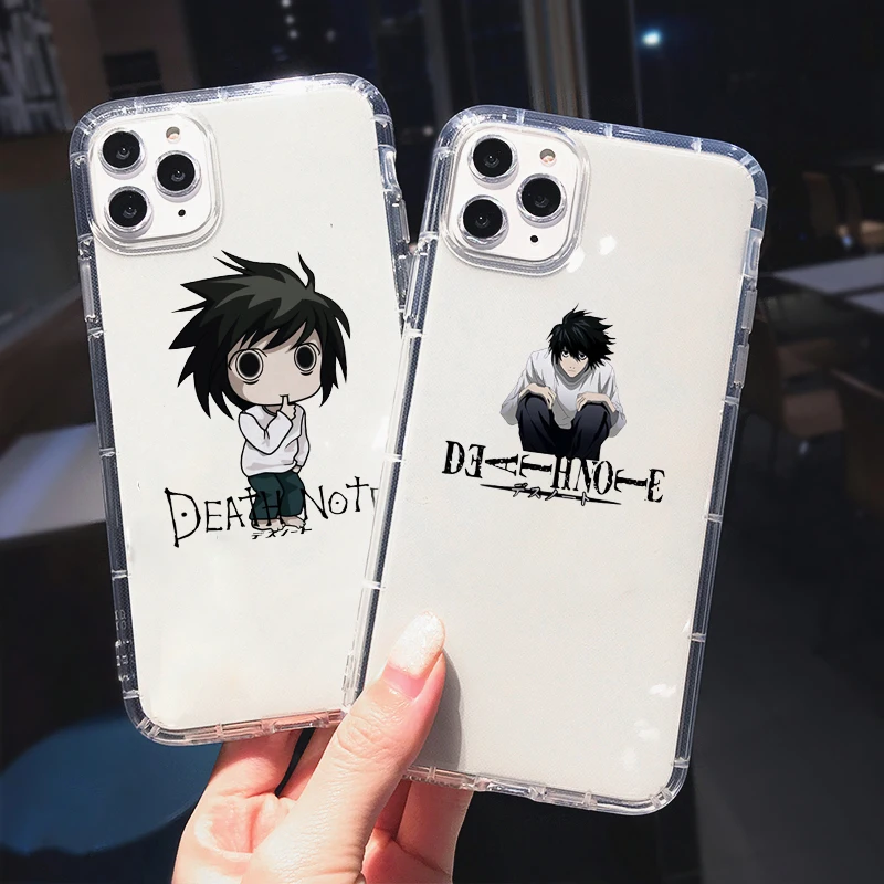 Милый чехол для телефона с героями мультфильмов тетрадь смерти в японском аниме
