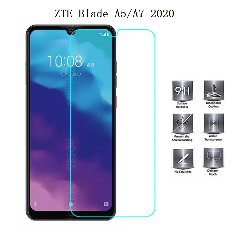 Закаленное стекло для ZTE Blade A7 A5 2020 защиты экрана 2.5D 9H закаленное премиум класса