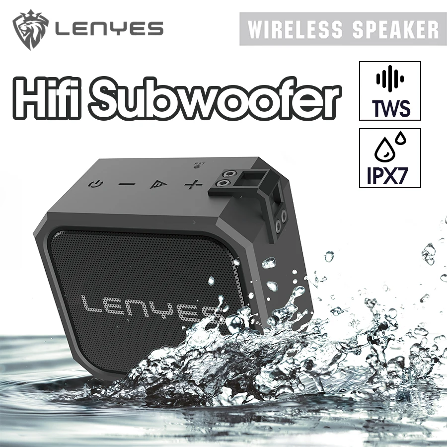 Lenyes Bluetooth мини динамик TWS портативные уличные водонепроницаемые беспроводные