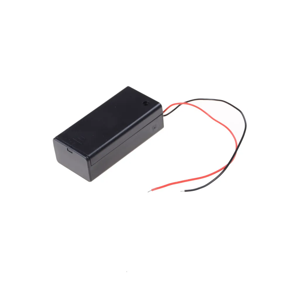 

1pc Black 9V Battery Holder With ON/OFF Switch 9 Volt Box Pack Power Toggle Remote Control Accessories