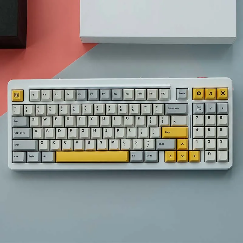

Колпачки клавиш для механической клавиатуры, в стиле ретро индустрии, PBT, высоты вишни, краситель Sub, набор 131 клавиш