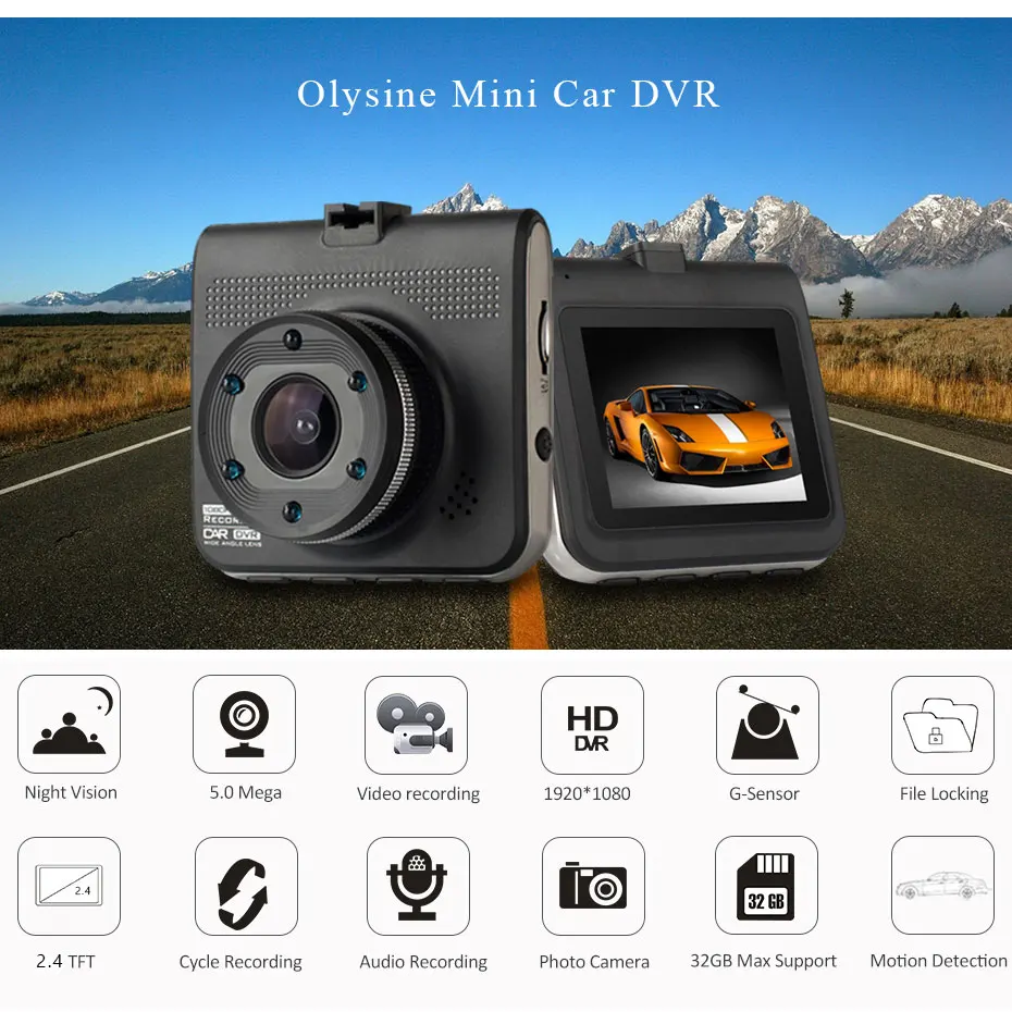 Мини Автомобильный видеорегистратор Vikewe T661 Full HD 1080P видеорегистратор ночного видения видеорегистратор для автомобиля Автомобильный видеорегистратор Dashcam