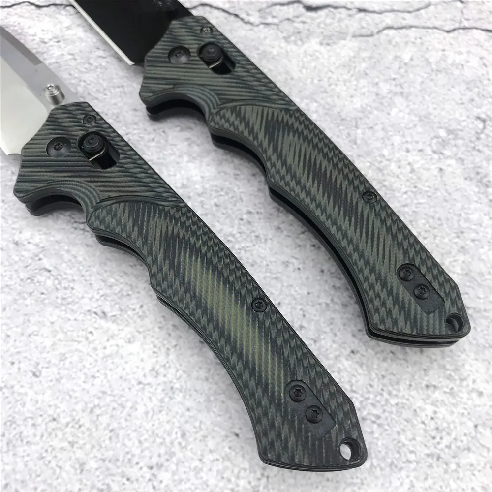 

2021 NEW 615BK Folding Knife S30V Blade G10 Handle Outdoor Survival Camping Hunting Tactical Pocket Knives Rescue EDC Tools