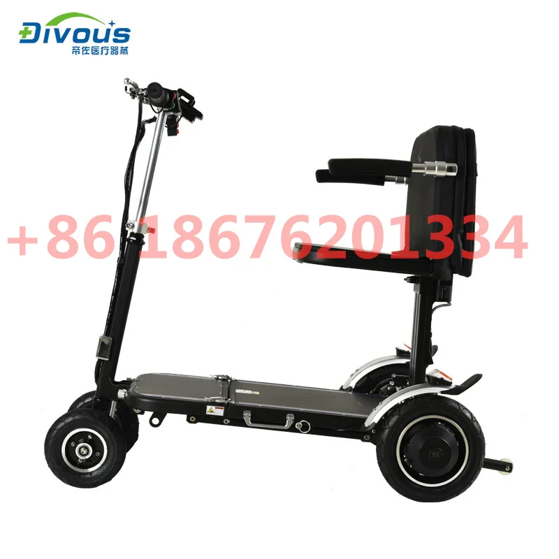 Модная Высококачественная складная электрическая инвалидная коляска на 4 колеса