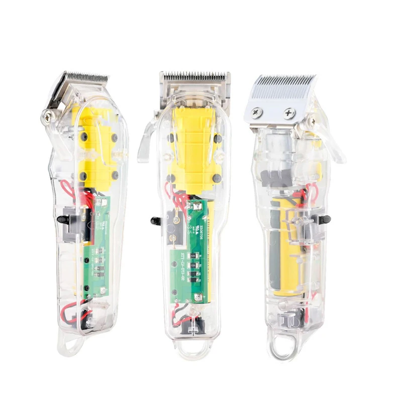 Электрическая машинка для стрижки волос прозрачный Профессиональный