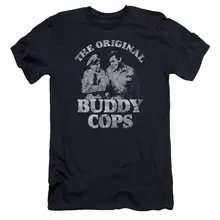 Холщовая футболка премиум класса Andy Griffith темно синяя Buddy