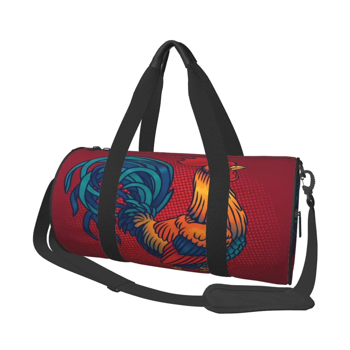 

Travel Bag Colorful Rooster Weekend Duffle Bag Fashion Multifunctional Hand Luggage Shoulder Bag Drop shipping