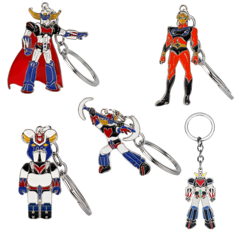 

Брелок с героями мультфильмов аниме НЛО грендайзер мазингер Z робот брелки эмалевый металлический брелок для ключей для женщин мужчин авто...