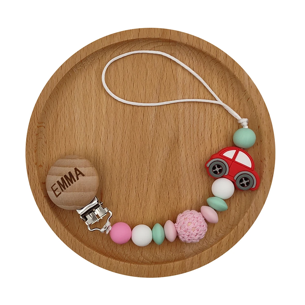 Именной держатель для соски с гравировкой на заказ|Шнурки и чехлы сосок| |