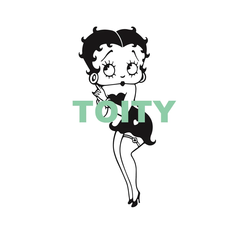 17 видов конструкций Betty Boop Наклейка на стену Крылья Ангела дьявол цыпленок поцелуй мою задницу виниловая наклейка детская спальня настенная наклейка для детской комнаты домашний декор