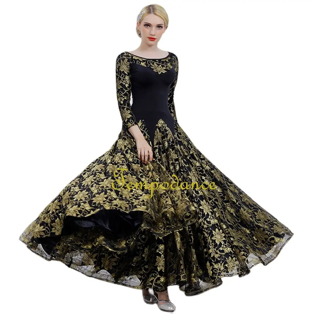 Новинка! Платье для бальной комнаты стандартные гладкие танцевальные платья