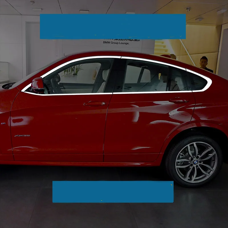 Lsrtw2017 304 нержавеющая сталь автомобильная оконная облицовка для bmw x4 f26 2014 2015 2016 2017